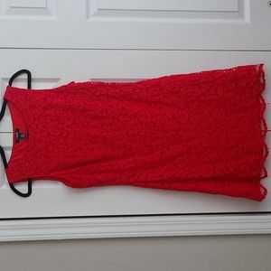 Red Lace Chaps Dress